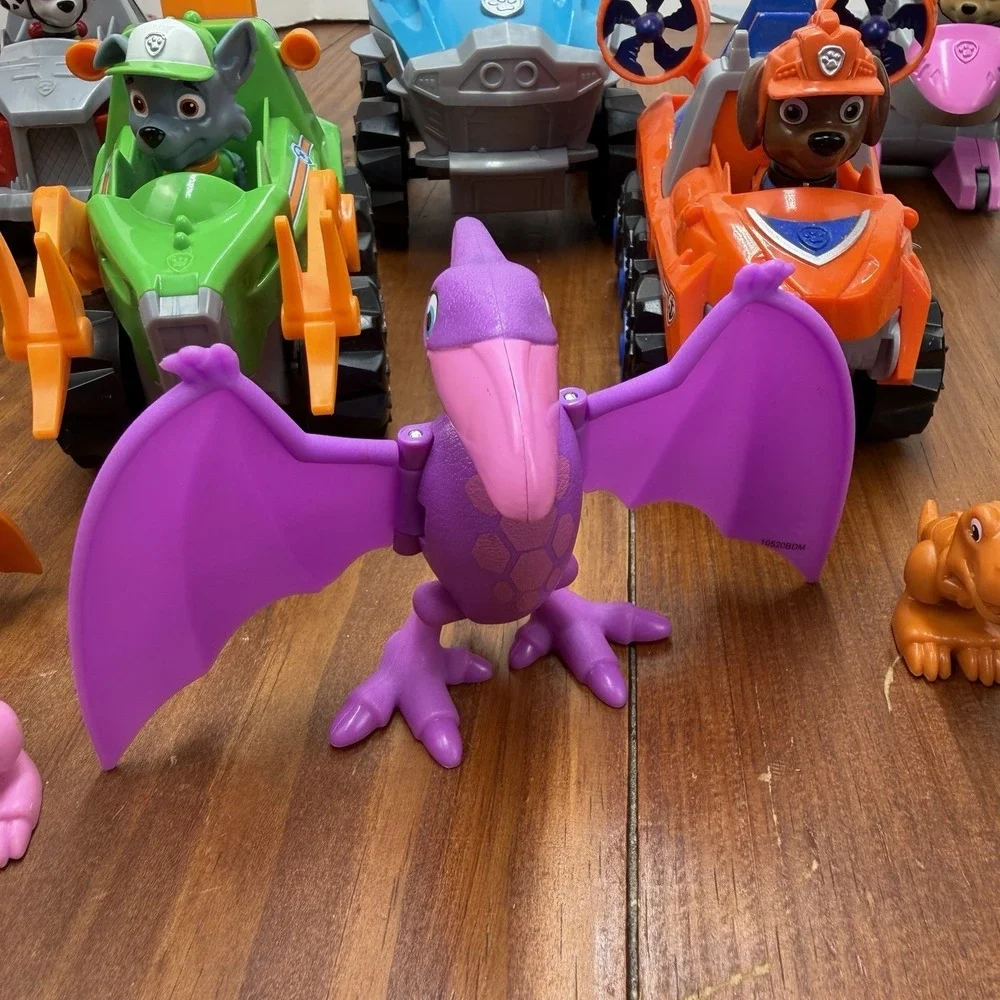 PAW Patrol Dino Rescue Lot Deluxe Vehicles Figures Chase Marshall Skye Rex Zuma